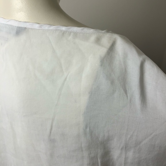 Bianca Nygard White/Black Half Sleeve Blouse Size 6 - Picture 7 of 10